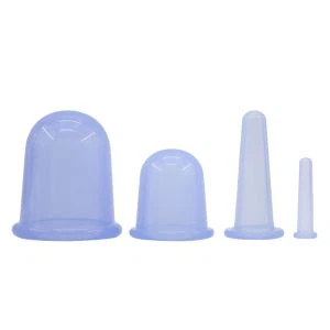 Silikon ansikts vakuum massasje kit cupping terapi sett