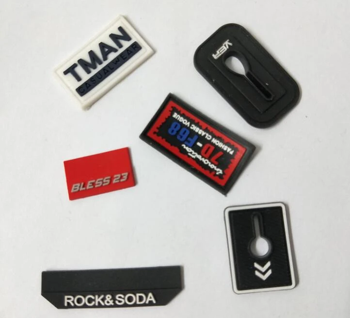 Crystal Pvc Soft Rubber Badge Clothing Drop Plastic Shoe Standard
