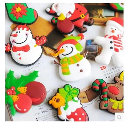 PVC Cute Christmas Refrigerator Sticker Holiday Decoration