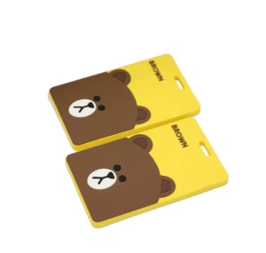 3D Soft PVC Silicon Bag Tag Bagasjemerker