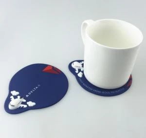 Pvc 3D Stereo Aircraft Dinrk Cup Coaster