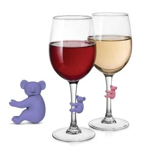 Silikon Vin Charms Koala Drikke Markører