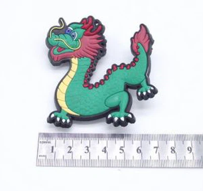 Myk pvc gummi dyr form kjøleskap magnet