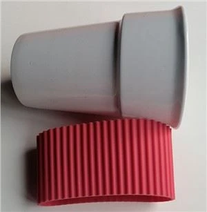 Mat Grade Silikon Ermet Sklisikker Isolasjon Kaffe Kopp Glass Ermet
