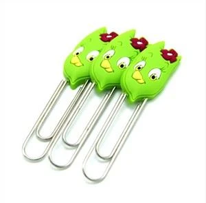 Hot selger myk PVC gummi 2D eller 3D tegneserie bokmerke med magnet