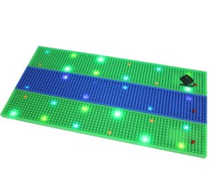 Nye produktideer LED -barmatte Tre blinkende moduser Soft PVC Led Non Slip Mat