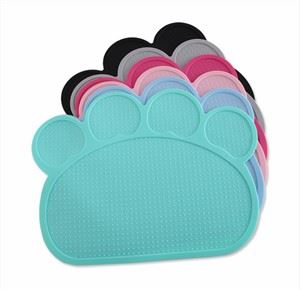 Miljøvennlig non-stick silikon katt hund pet mat mat mat fôring matter