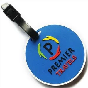 myk PVC vanntett bagasje tag 3D gummi bag koder for reiser